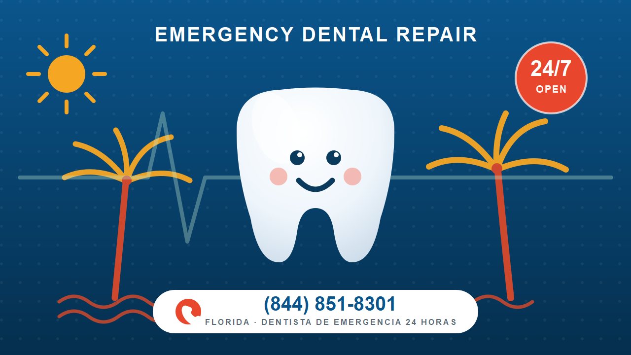 Dentista de emergencia 24 horas en Jacksonville, Florida - Emergency Dental Repair, abierto 24/7