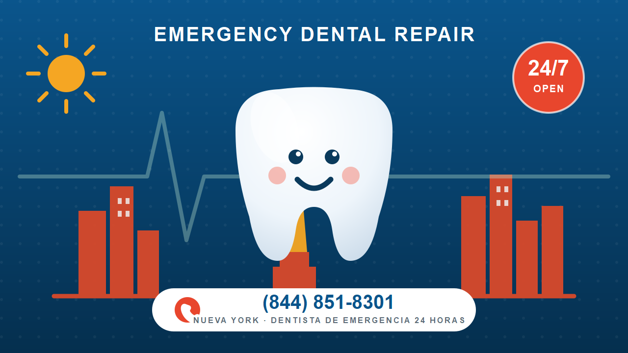 Dentista de emergencia 24 horas en Nueva York, NY - Emergency Dental Repair, abierto 24/7